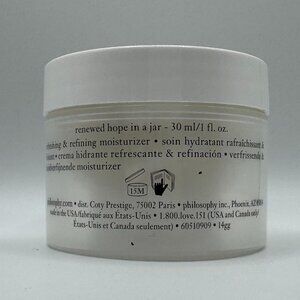 Philosophy Renewed Hope in a Jar Refreshing & Refining Moisturizer 1 fl oz New